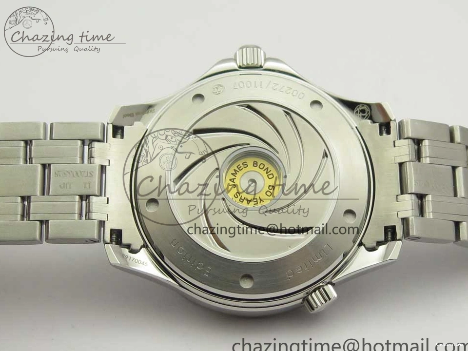 0424 Seamaster 300M Chronometer SS “007” Limited Edition OMF 1:1 Best Edition on SS Bracelet A2824 (Black Balance Wheel) V Seasonal 7952